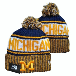 NCAA Michigan Wolverines Knit Beanie Hats 95476