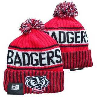 NCAA Wisconsin Badgers Knit Beanie Hats 95493