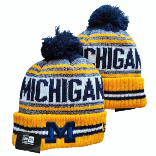 NCAA Michigan Wolverines Knit Beanie Hats 95619