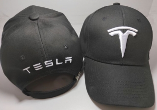 Tesla Curved Snapback Hats 95635