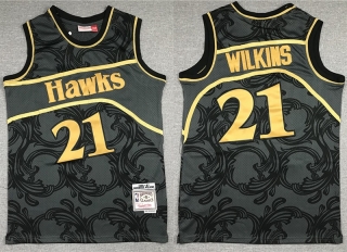 Vintage NBA Atlanta Hawks #21 Wilkins Limited Edition Jersey 97342