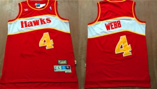 Vintage NBA Atlanta Hawks #4 Webb Retro Jersey 97346