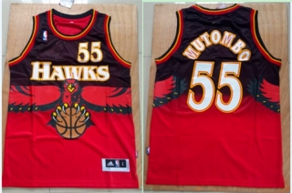 Vintage NBA Atlanta Hawks #55 Dikembe Mutombo Retro Jersey 97347