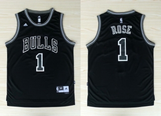 Vintage NBA Chicago Bulls #1 Derrick Rose Revolution 30 Swingman Alternate(Black) Adidas Jersey 97445