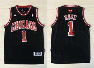 Vintage NBA Chicago Bulls #1 Derrick Rose Revolution 30 Swingman Alternate(Black) Adidas Jersey 97446