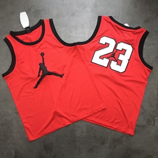 Chicago Bulls 23# Jordan Big Logo Red Black Label White Text Vintage NBA Jersey 97512