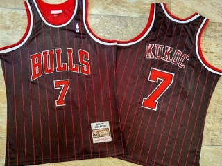 Vintage NBA Chicago Bulls #7 Toni Kukoc 95-96 Mitchell & Ness Retro Jersey 97552