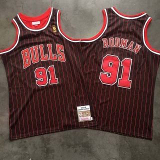 Vintage NBA Chicago Bulls #91 Rodman Mitchell & Ness Jersey 97564