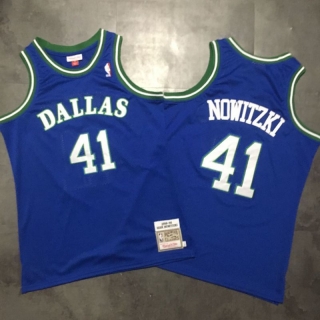 Vintage NBA Dallas Mavericks #42 Nowitzki Mitchell & Ness Jersey 97631