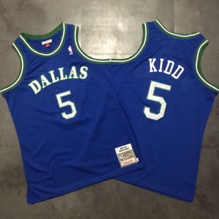 Vintage NBA Dallas Mavericks #5 Kidd Mitchell & Ness Retro Jersey 97632