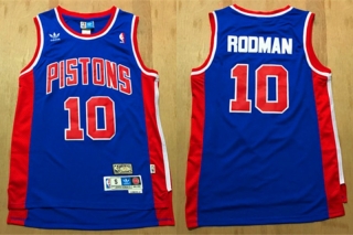 Vintage NBA Detroit Pistons #10 Rodman Retro Jersey 97711
