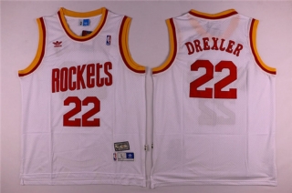 Vintage NBA Houston Rockets #22 Drexler Retro Jersey 97849