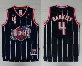 Vintage NBA Houston Rockets #4 Barkley Retro Jersey 97861