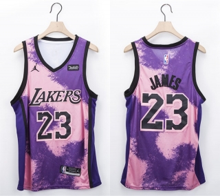 Vintage NBA Los Angeles Lakers #23 James 2021 Fashion Jersey 97925