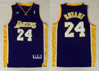 Vintage NBA Los Angeles Lakers #24 Kobe Bryant Revolution 30 Swingman Road(Purple) Adidas Jersey 98071