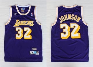 Vintage NBA Los Angeles Lakers #32 Johnson Retro Jersey 98089
