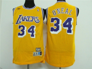 Vintage NBA Los Angeles Lakers #34 Oneal Retro Jersey 98103
