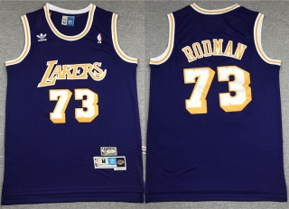 Vintage NBA Los Angeles Lakers #73 Rodman Retro Jersey 98104