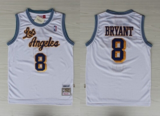 Vintage NBA Los Angeles Lakers #8 Bryant Retro Jersey 98133