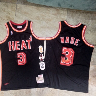 Vintage NBA Miami Heat #3 Wade Retro Jersey 98231