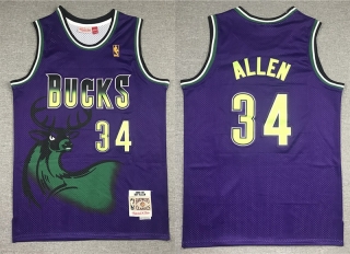 Vintage NBA Milwaukee Bucks #34  Allen Retro Jersey 98268