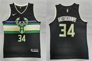 Vintage NBA Milwaukee Bucks #34 Antetokounmpo Jersey 98275