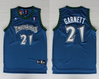 Vintage NBA Minnesota Timberwolves #21 Garnett Jersey 98307