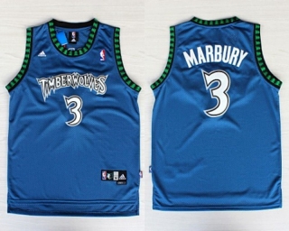 Vintage NBA Minnesota Timberwolves #3 Marbury Retro Jersey 98315