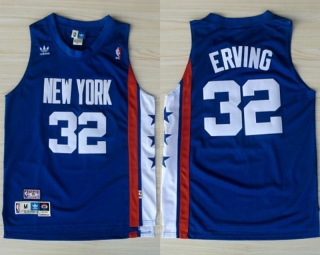 Vintage NBA New Jersey Nets #32 Julius Erving Soul Swingman Road(Blue) Adidas Jersey 98404