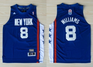 Vintage NBA New Jersey Nets #8 Deron Williams Soul Swingman Road(Blue) Adidas Jersey 98407
