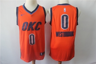 Vintage NBA Oklahoma City Thunder #0 Westbrook Jersey 98452