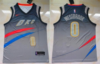 Vintage NBA Oklahoma City Thunder #0 Westbrook Jersey 98454