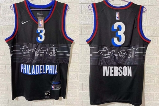 Vintage NBA Philadelphia 76ers #3 Iverson Retro Jersey 98527