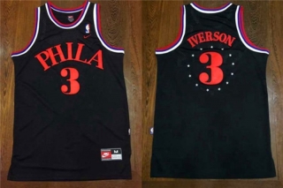 Vintage NBA Philadelphia 76ers #3 Iverson Retro Jersey 98531