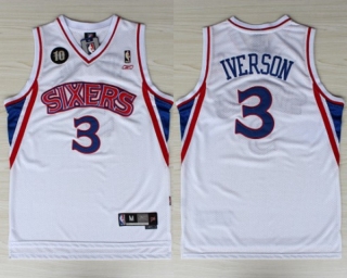 Vintage NBA Philadelphia 76ers #3 Iverson Retro Jersey 98533