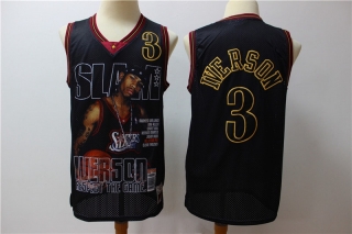 Vintage NBA Philadelphia 76ers #3 Iverson Retro Jersey 98537
