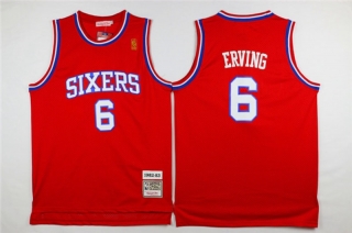 Vintage NBA Philadelphia 76ers #6 Erving Retro Jersey 98538