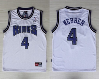 Vintage NBA Sacramento Kings #4 Webber Jersey 98622
