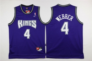 Vintage NBA Sacramento Kings #4 Webber Jersey 98624