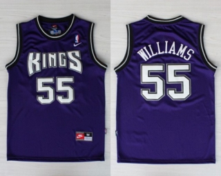 Vintage NBA Sacramento Kings #55 Williams Jersey 98627