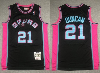 Vintage NBA San Antonio Spurs #21 Duncan Retro Jersey 98669