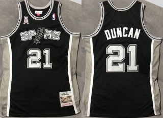 Vintage NBA San Antonio Spurs #21 Duncan Retro AU Jersey 98668