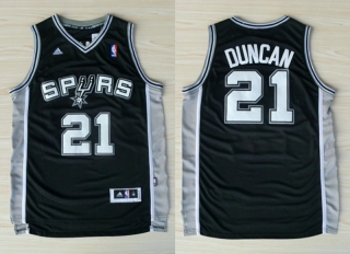 Vintage NBA San Antonio Spurs #21 Tim Duncan Revolution 30 Swingman Road(Black) Adidas Jersey 98671