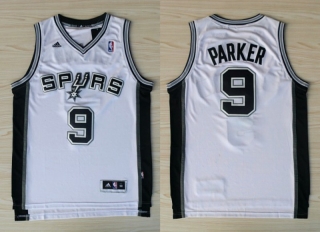 Vintage NBA San Antonio Spurs #9 Tony Parker Revolution 30 Swingman Home(White) Adidas Jersey 98681