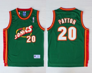 Vintage NBA Seattle Supersonics #20 Payton Jersey 98685