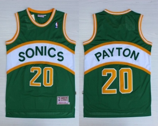 Vintage NBA Seattle Supersonics #20 Payton Jersey 98686