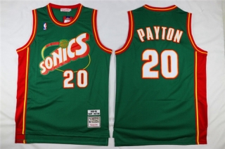 Vintage NBA Seattle Supersonics #20 Payton Retro Jersey 98689