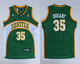 Vintage NBA Seattle Supersonics #35 Durant Jersey 98695