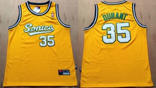 Vintage NBA Seattle Supersonics #35 Durant Retro Jersey 98700