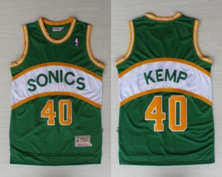 Vintage NBA Seattle Supersonics #40 Kemp Jersey 98701